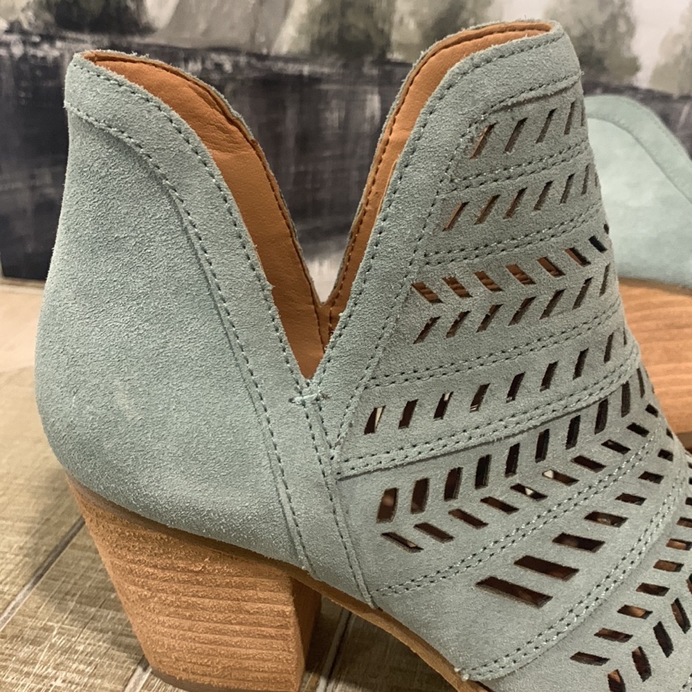 Frye Allister Leather Bootie Pale Jade 7 - Picture 12 of 16